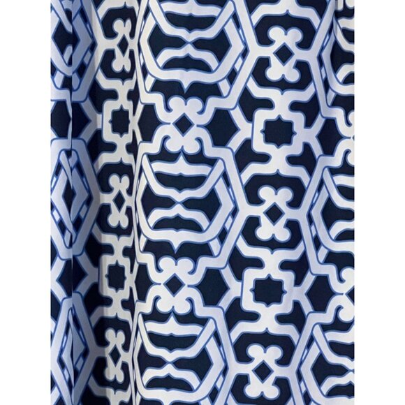 Gretchen Scott Dress Women's Size Large Don Cesar Beach Rio Gia Navy White New w - Picture 9 of 9